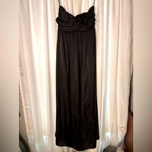 Tevolio Black Strapless Bridesmaid Dress